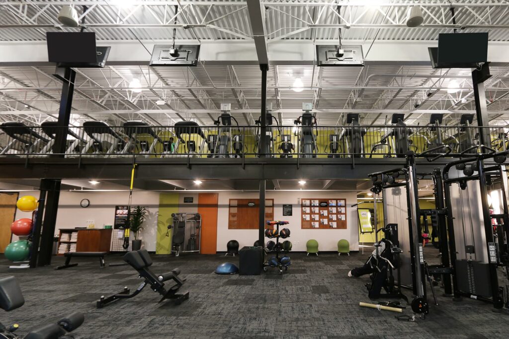 Two-story fitness center in Brookfield