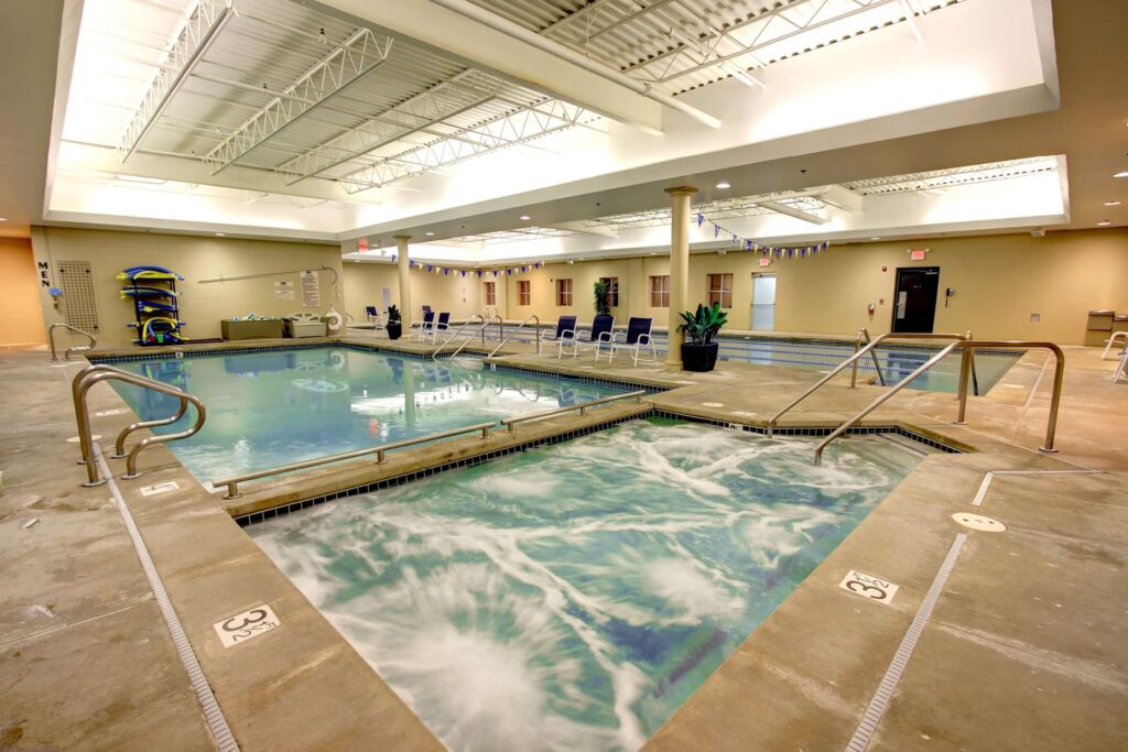 Indoor pools and whirlpool