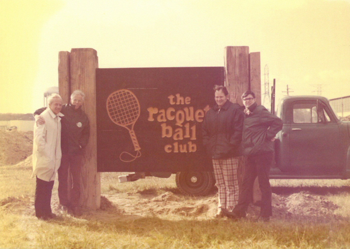 The Racquetball Club original sign