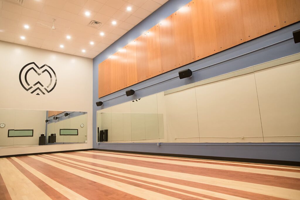 Move studio for group fitness classes